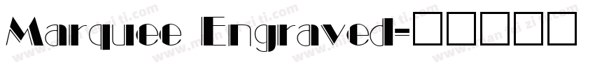 Marquee Engraved字体转换